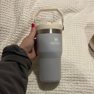 Stanley Gray and Cream Travel Mug